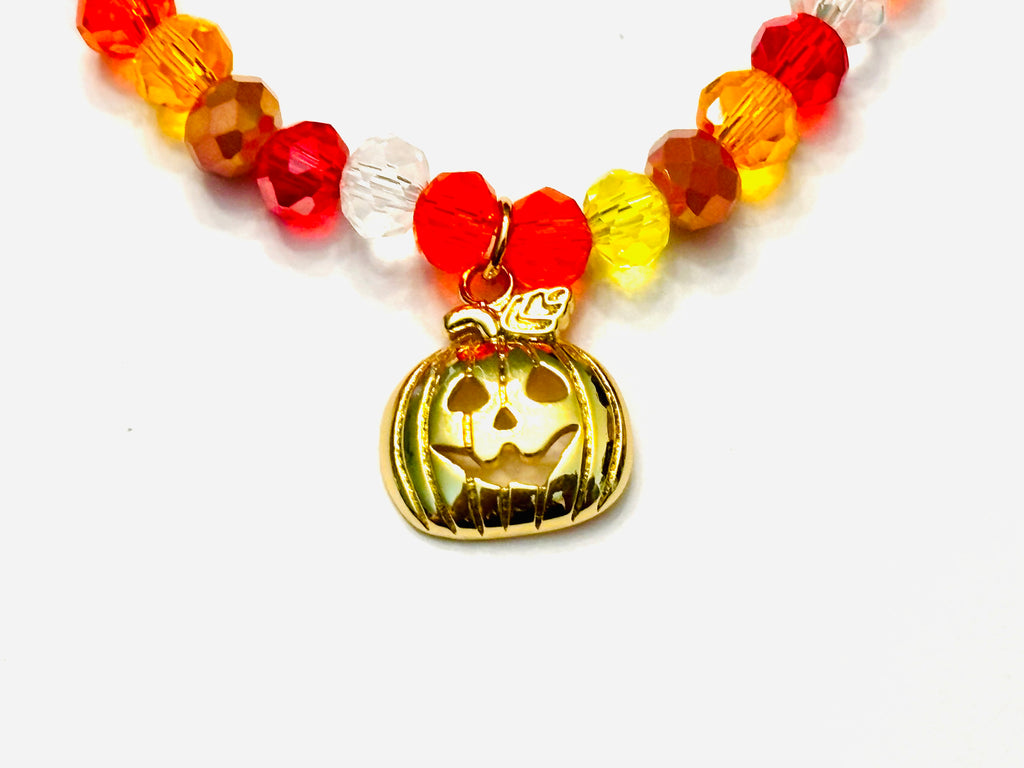 Pumpkin Charm Bracelet