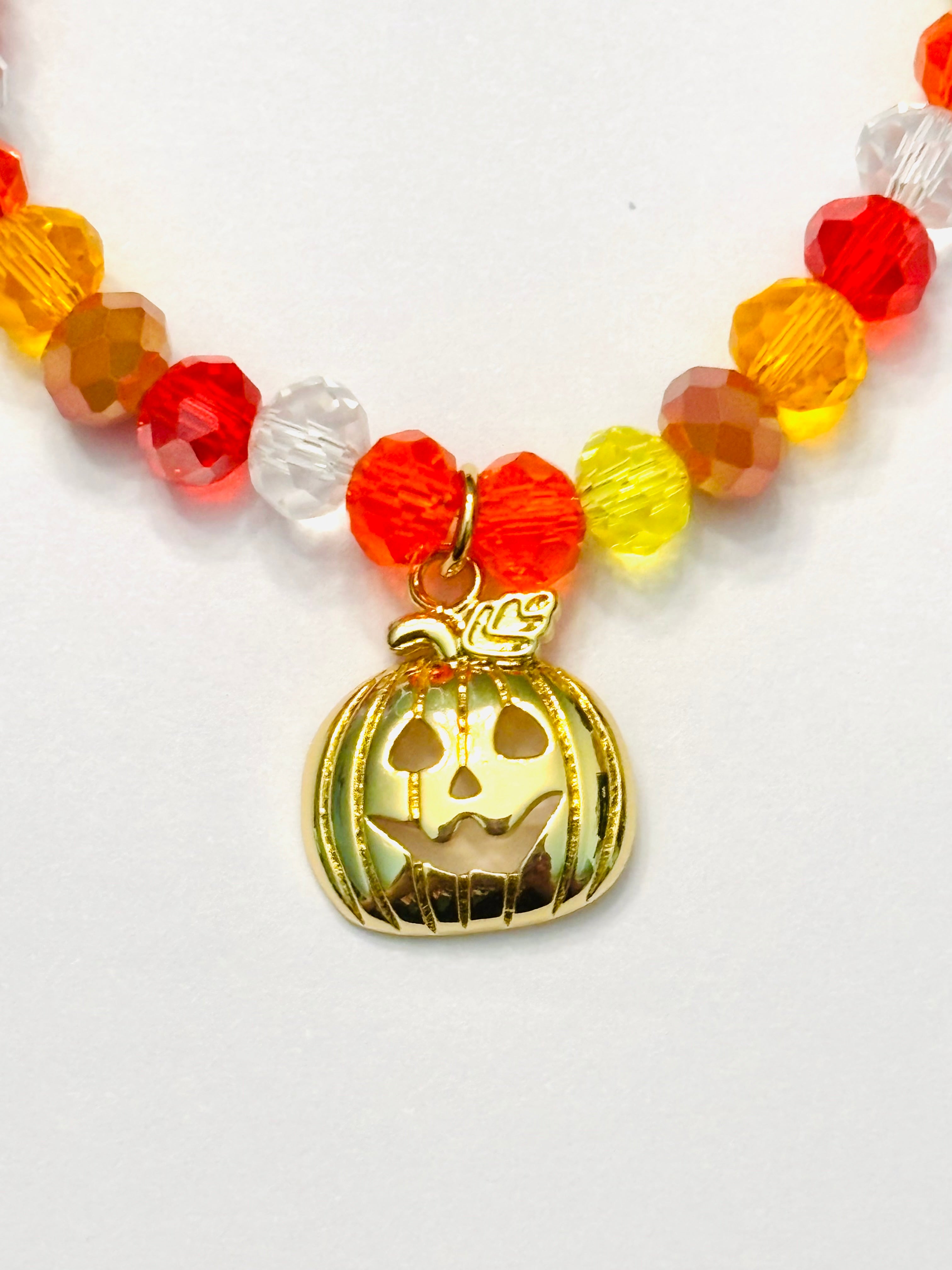 Pumpkin Charm Bracelet