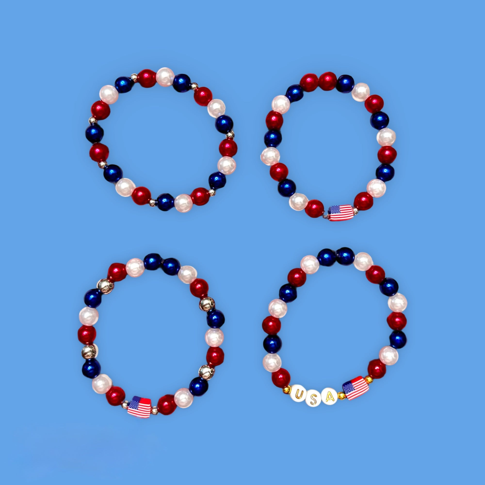 USA Flag  Bracelets