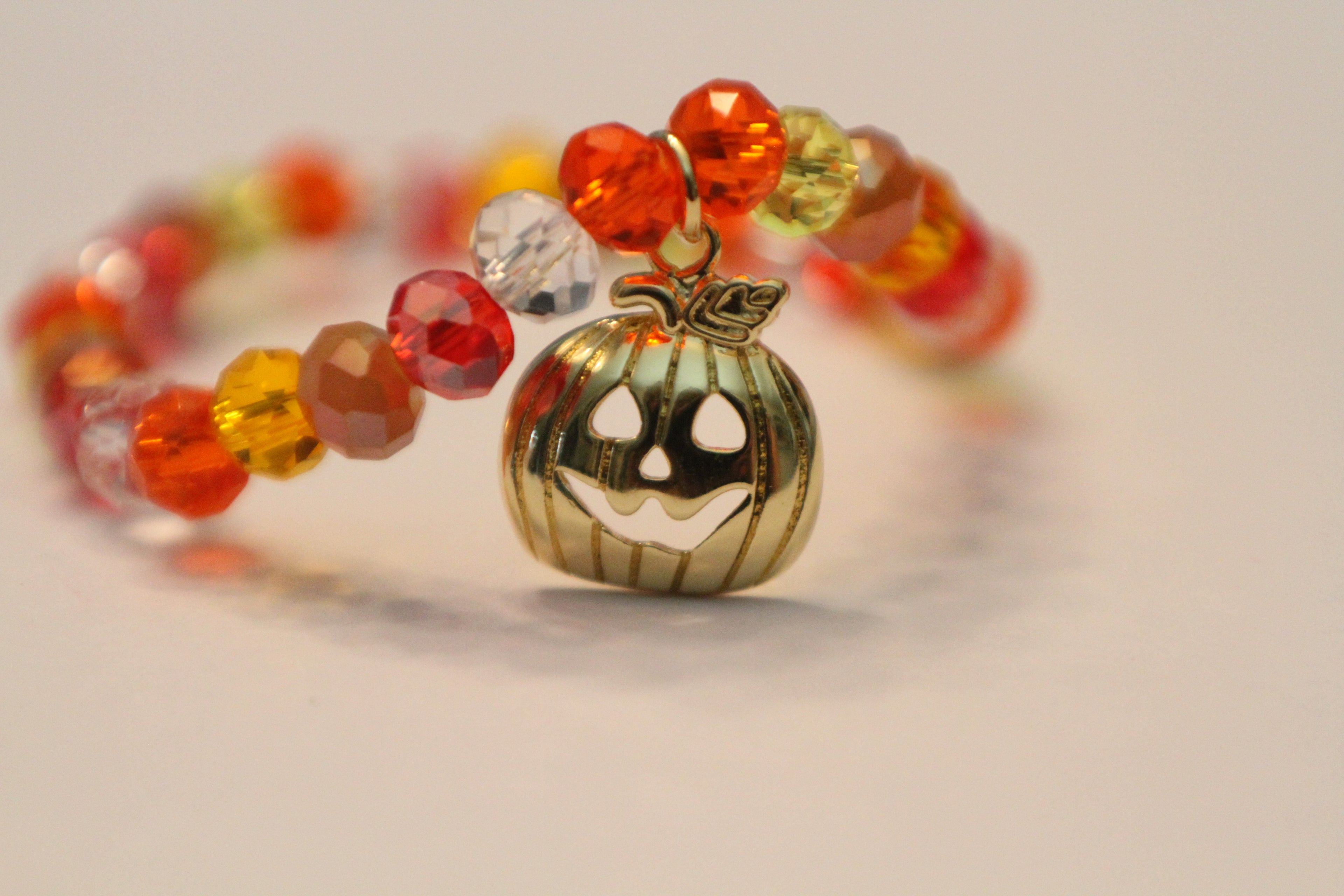 Pumpkin Charm Bracelet