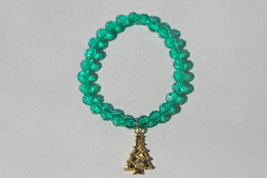 Green Tinsel Bracelet