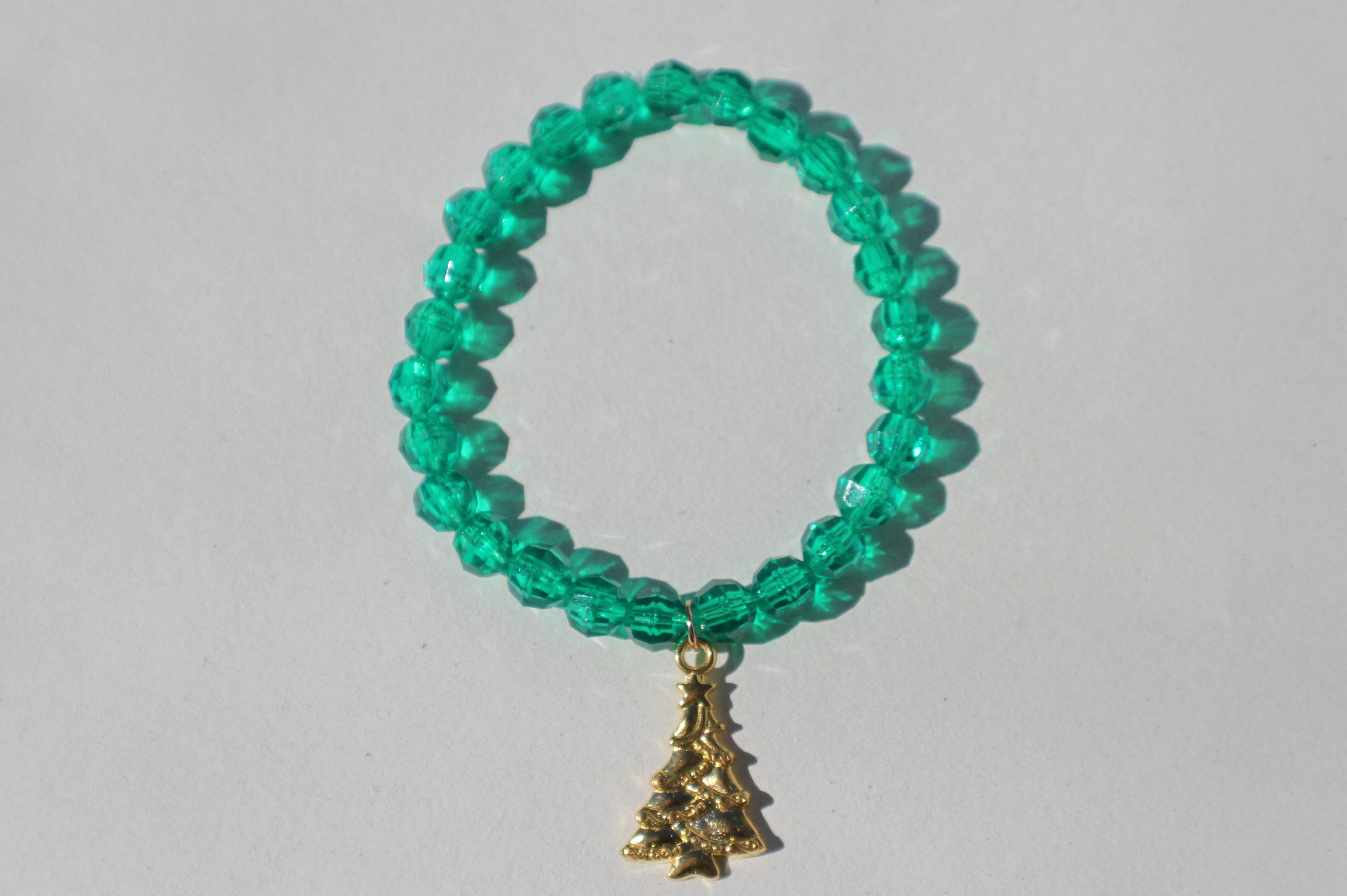 Green Tinsel Bracelet