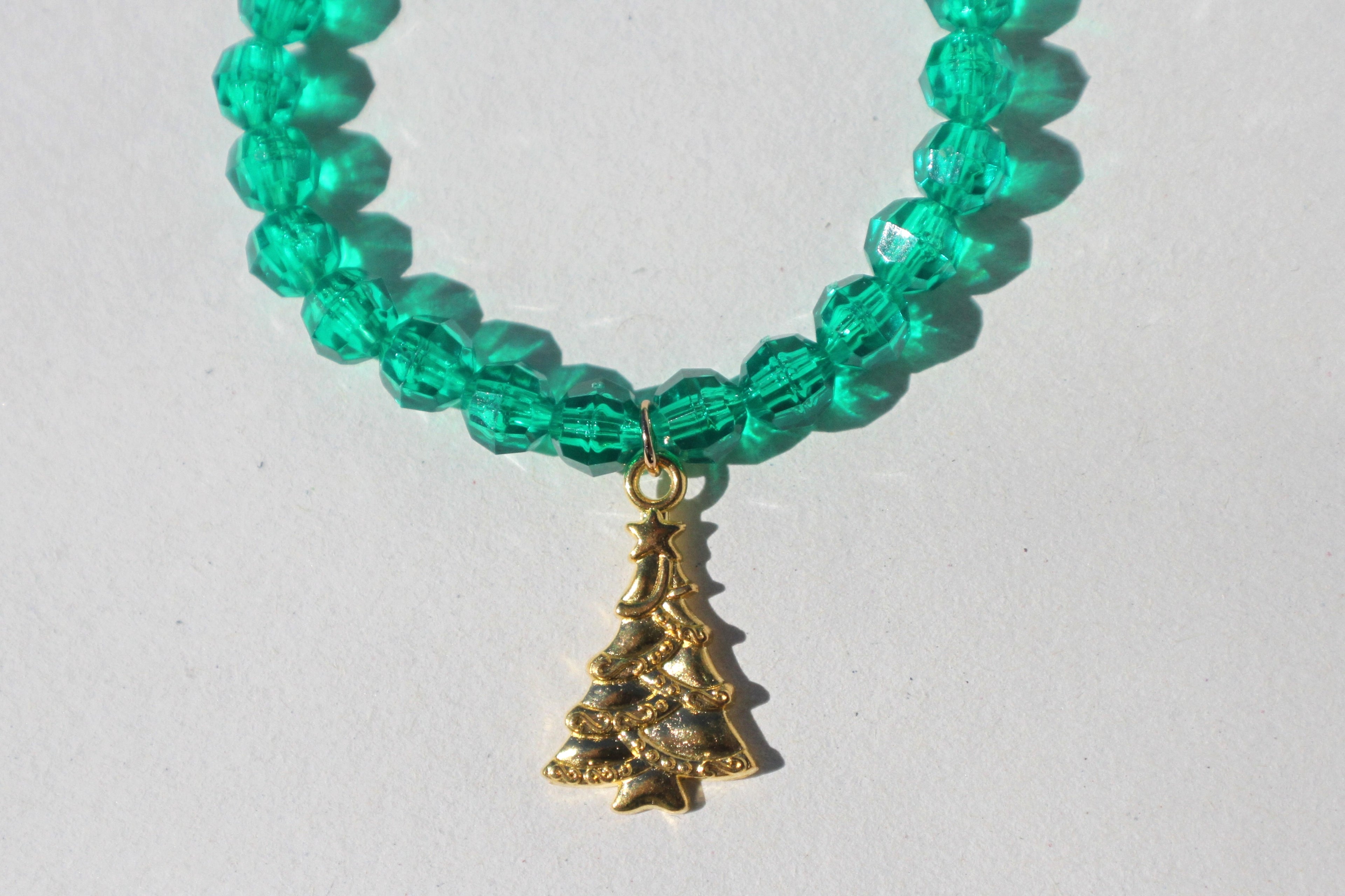 Green Tinsel Bracelet