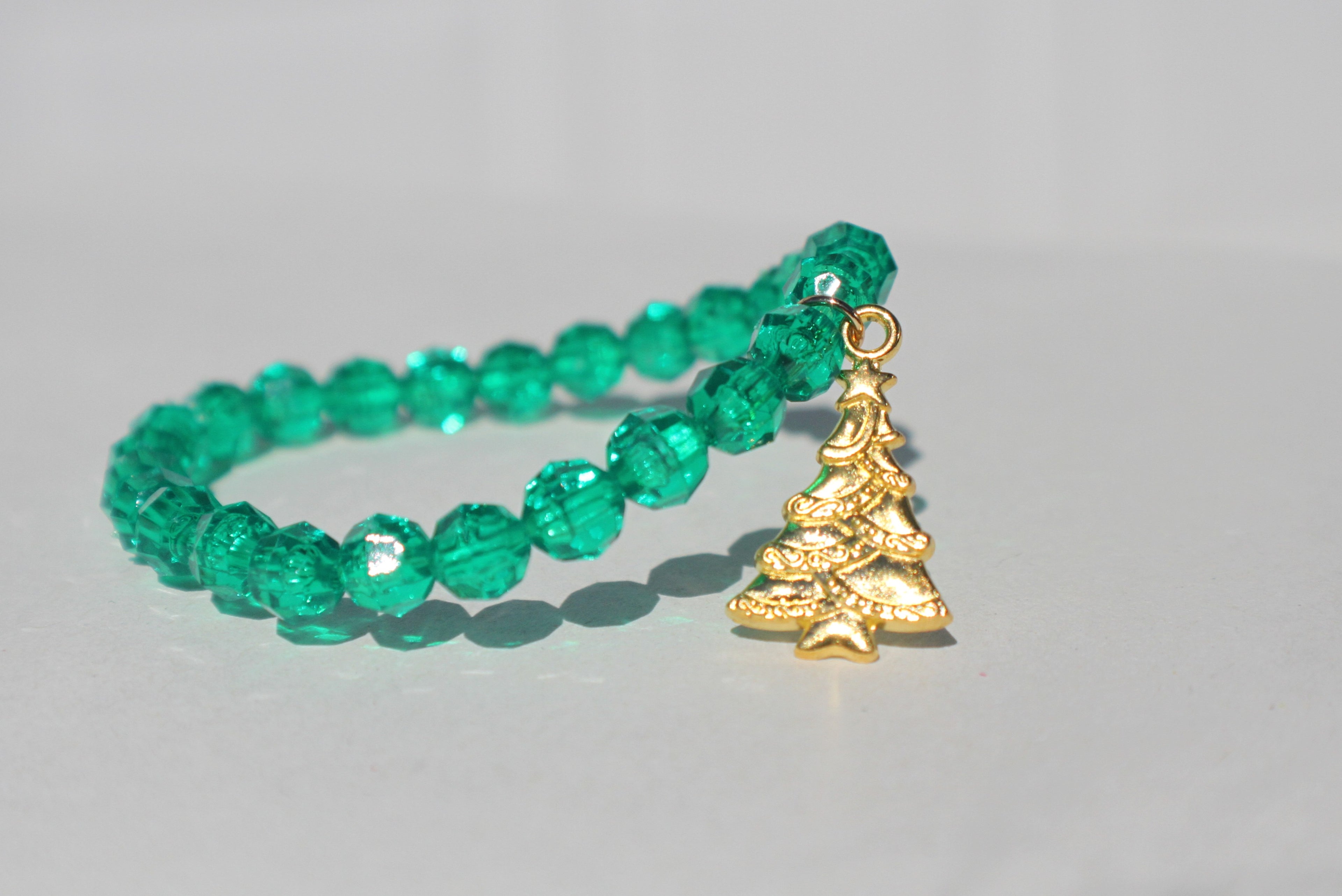 Green Tinsel Bracelet